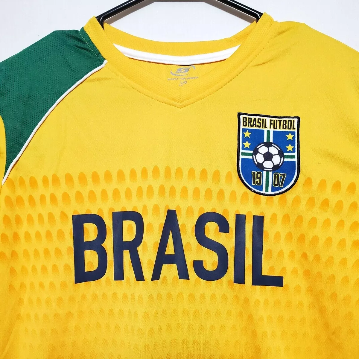 Polo Ralph Lauren Brazil Worldcup Boys Shirt Sz L 14-16 Youth