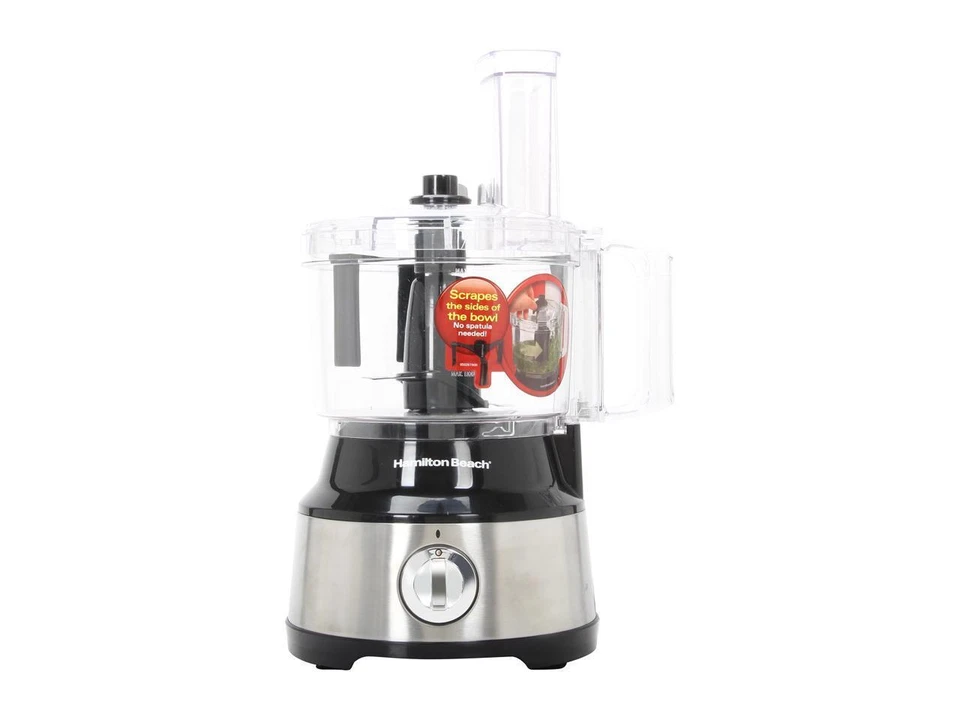 Hamilton Beach 70730 10-Cup Food Processor with Bowl Scraper, Black & Stainless - Image 2 of 4