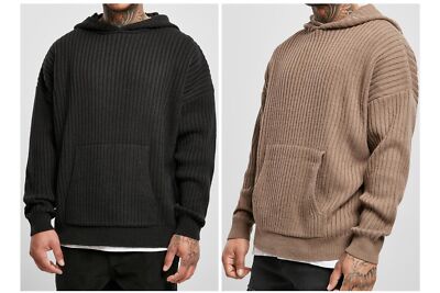 Urban Classics Herren Kapuzenpullover Plus Size Knitted Hoody Pullover Übergröße