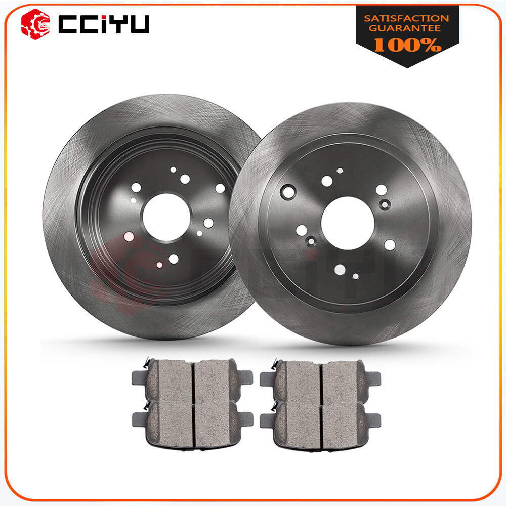 Rear Brake Discs Rotors And Ceramic Pads Set Kit For 20062014 Honda