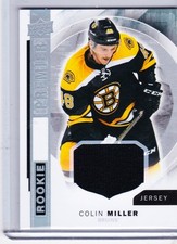 15-16 2015-16 UD PREMIER COLIN MILLER ROOKIE JERSEY R-7 BOSTON BRUINS