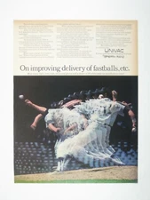 Vintage Sperry Rand Univac Baseball Advertising Print Wichita