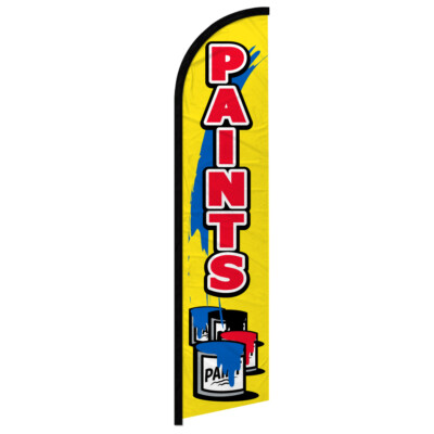 Paints Windless Advertising Swooper Flag Paint fr Sale Hardware Store