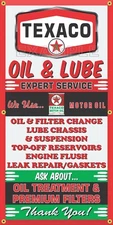 TEXACO LUBE OIL CHANGE GAS SERVICE STATION OLD SIGN REMAKE BANNER SIZE OPTIONS