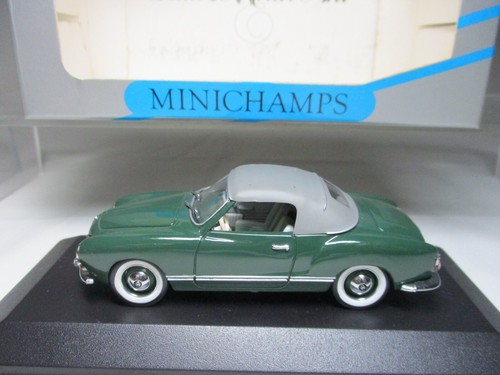 Minichamps 1/43VW Karmann Ghia Cabriolet Soft Top Green Best Nr.5060