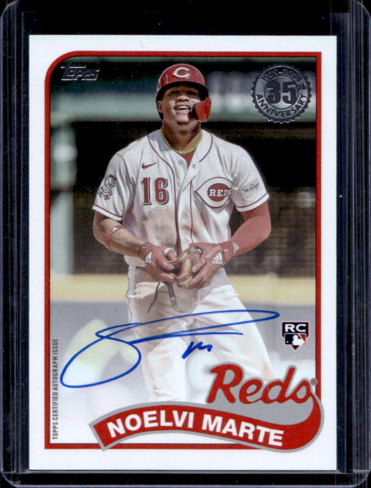 2024 Topps Update Noelvi Marte 1989 Auto RC Rookie #89BA-NMA Reds