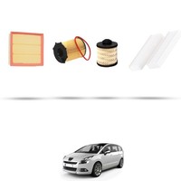 Hoffcar Wartungskit - 4 Filter FüR Peugeot 5008 1.6 HDI 88KW Ab 2014