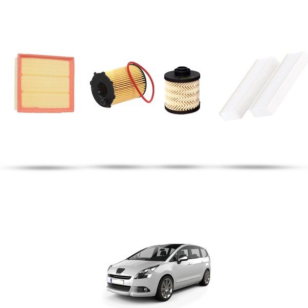 Hoffcar Wartungskit - 4 Filter FüR Peugeot 5008 1.6 HDI 88KW Ab 2014-image