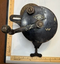 Vintage The Luther Line No. 15 Dimo-Grit Model J Hand Crank Bench Grinder Works