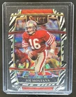 2021 Panini Select Joe Montana Zebra Prizm Die Cut Concourse #36 49ers