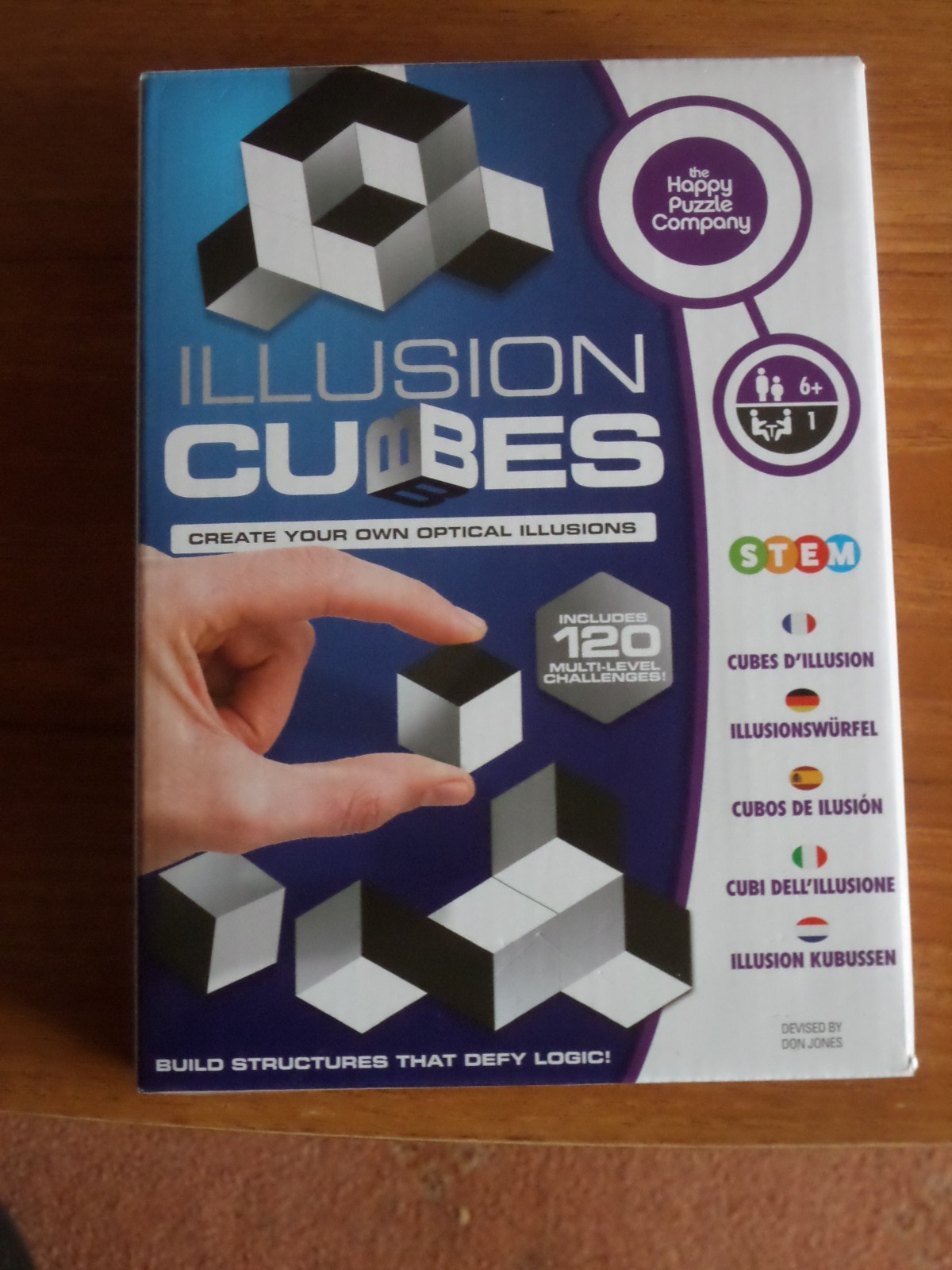 ILLUSION CUBES BY HAPPY PUZZLE COMPANY VERY GOOD COND FREE POSTAGE