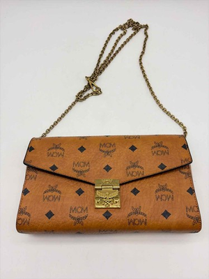 #ad Pre Owned MCM Tan Visetos Crossbody $493.99