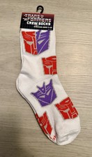 NEW HASBRO TRANSFORMERS CREW SOCKS FITS KIDS AGES 7-10 YEARS Stocking Stuffer