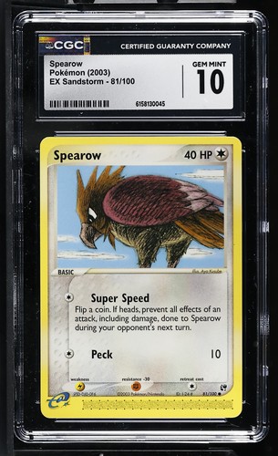 Spearow graded CGC 10 for sale on eBay