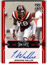 2022 Leaf Draft Jermaine Waller Autographs Red #BA-JW2 Auto