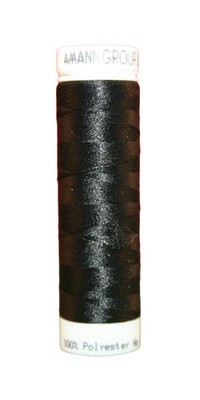 Elastischer Zwirn Polyester ASPOTEX 120 Amann 100m schwarz (4000)
