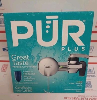 PUR PLUS Horizontal Faucet Mount Filtration System PFM400H - Chrome, Fits Most
