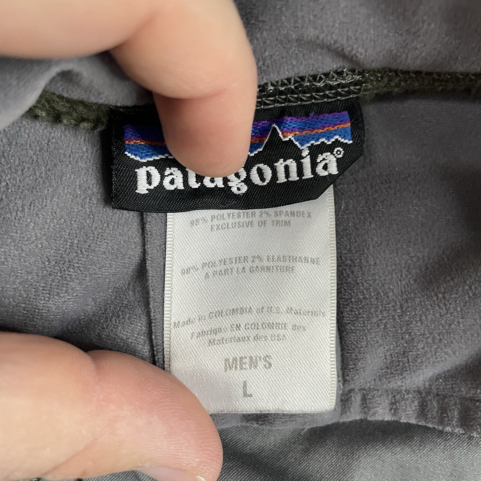 Patagonia R3 Hi Loft Jacket Mens L Green Gray Polartec Thermal Pro Vintage 25700 thumbnail 4