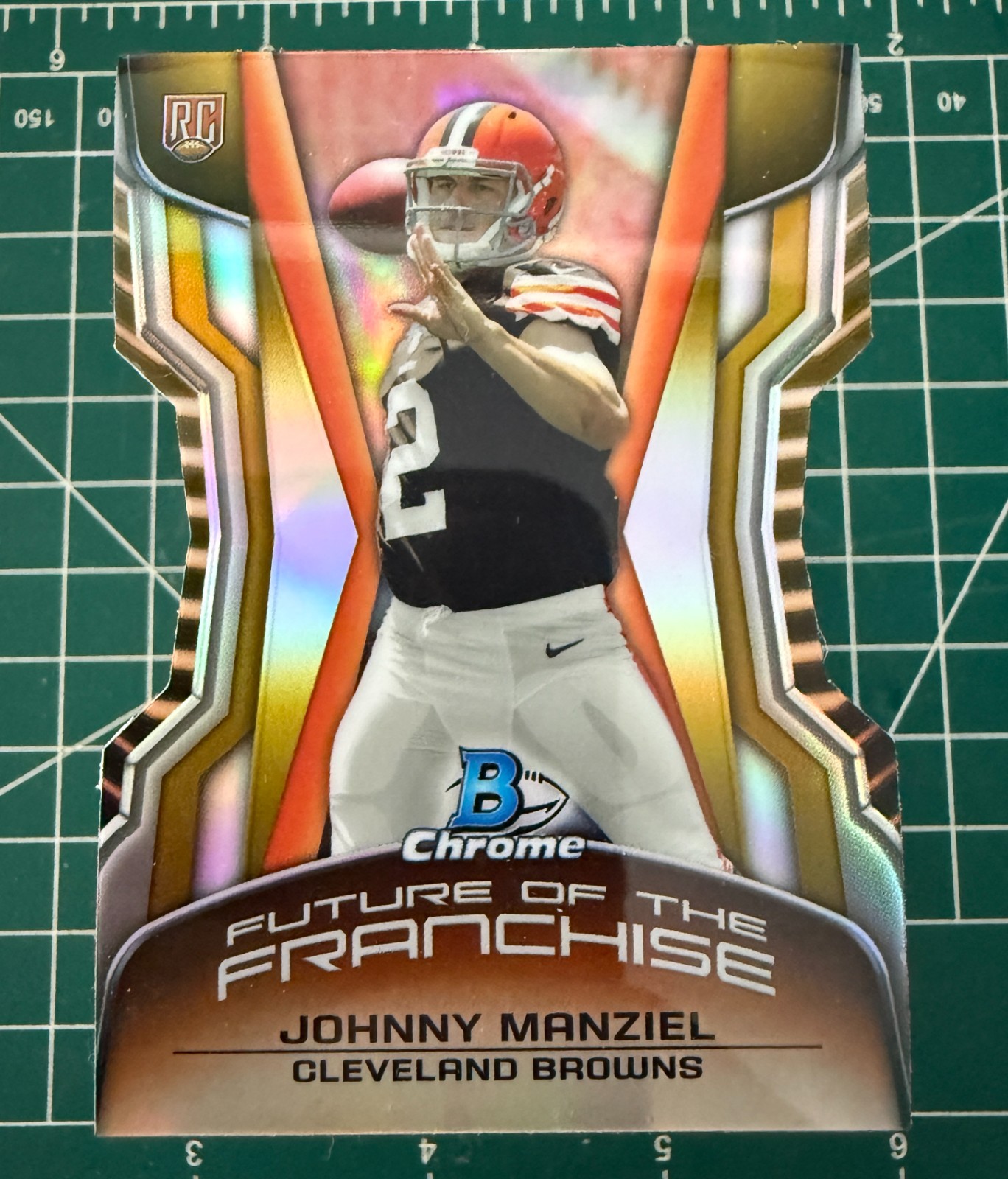 Johnny Manziel Bowman Chrome Franchise Futures Die-Cut Mini #FFJM Gold