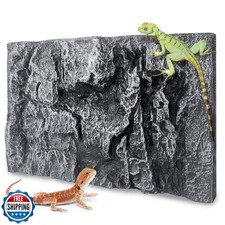 Sysmashing 17.7x11.8in Rock Terrarium Background,3D Reptile Tank Background B