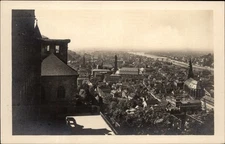 RPPC Heidelberg Germany aerial vintage postcard d382