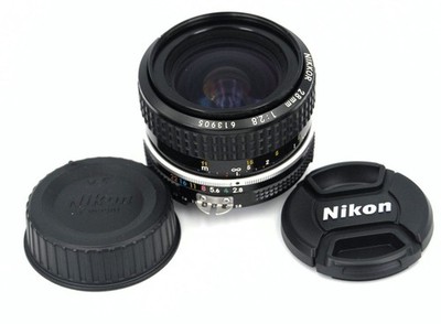 Near MINT 】 Nikon Ai NIKKOR 28mm f/2.8 Wide Angle Prime MF Lens