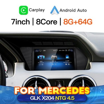 GPS Navi 4G Autoradio BT für Mercedes-Benz GLK-Klasse X204 7'' 64G Apple CarPlay