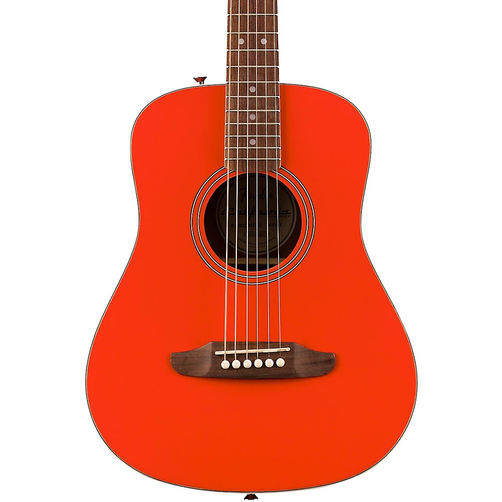 Fender California Standard Redondo Mini Acoustic Guitar Fiesta Red