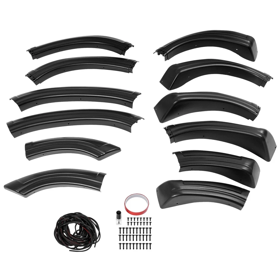 4pc Fender Flare Kit For Chevy Blazer 1995-2005 S10 1994-2003 Black PP Foto 2 de 4