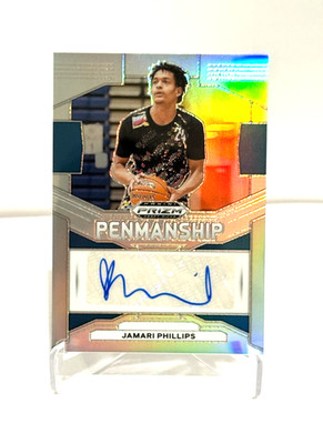 RC Auto! Jamari Phillips 2024 Panini Prizm Draft Picks Silver Prizm Auto RC
