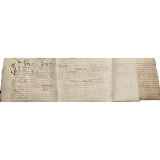 1649 English Civil War Vellum Deed &ndash; Sir William Waller Parliamentarian General