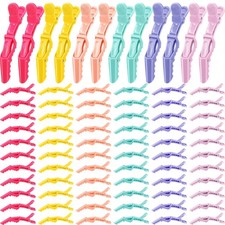 100 Pcs Alligator Sectioning Hair Clips Bulk for Women Plastic Non Slip Styli...