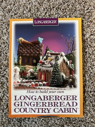 Longaberger Gingerbread Mold House #33090 Original Box 1996 Holiday Home-New - Picture 6 of 7
