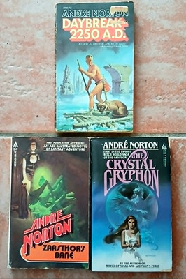 ANDRE NORTON ~ Daybreak 2250 AD ~  Lot of 3 vintage pb sci-fi fantasy magic