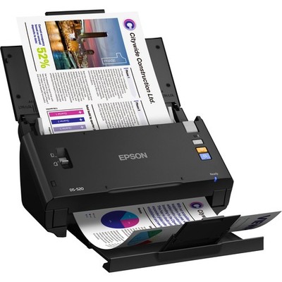 Epson WorkForce DS-520 Duplex Sheetfed Scanner 30ppm USB A4 Pro
