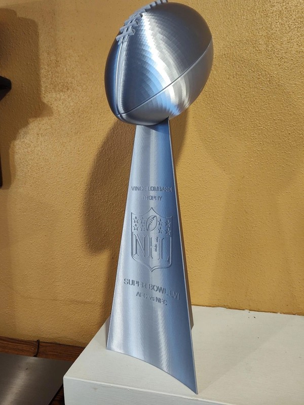 Life-Sized 22" Vince Lombardi Trophy Replica Basic Text - Super Bowl LX(60) 2026