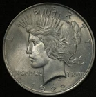 1922 PEACE SILVER DOLLAR LUSTROUS UNCIRCULATED 0.7734oz ASW