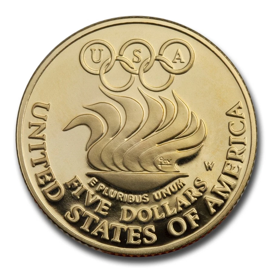 1988-W Gold $5 Commem Olympic Proof (Capsule Only) - Image 2 of 2