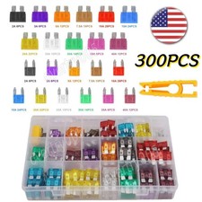 300Pcs Car Blade Fuse Assortment Assorted Kit Blade Set Auto Truck Automotive