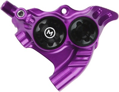 Hope RX4+ Disc Brake Caliper - Rear Flat Mount Direct, +20mm, Mineral Oil, Purpl