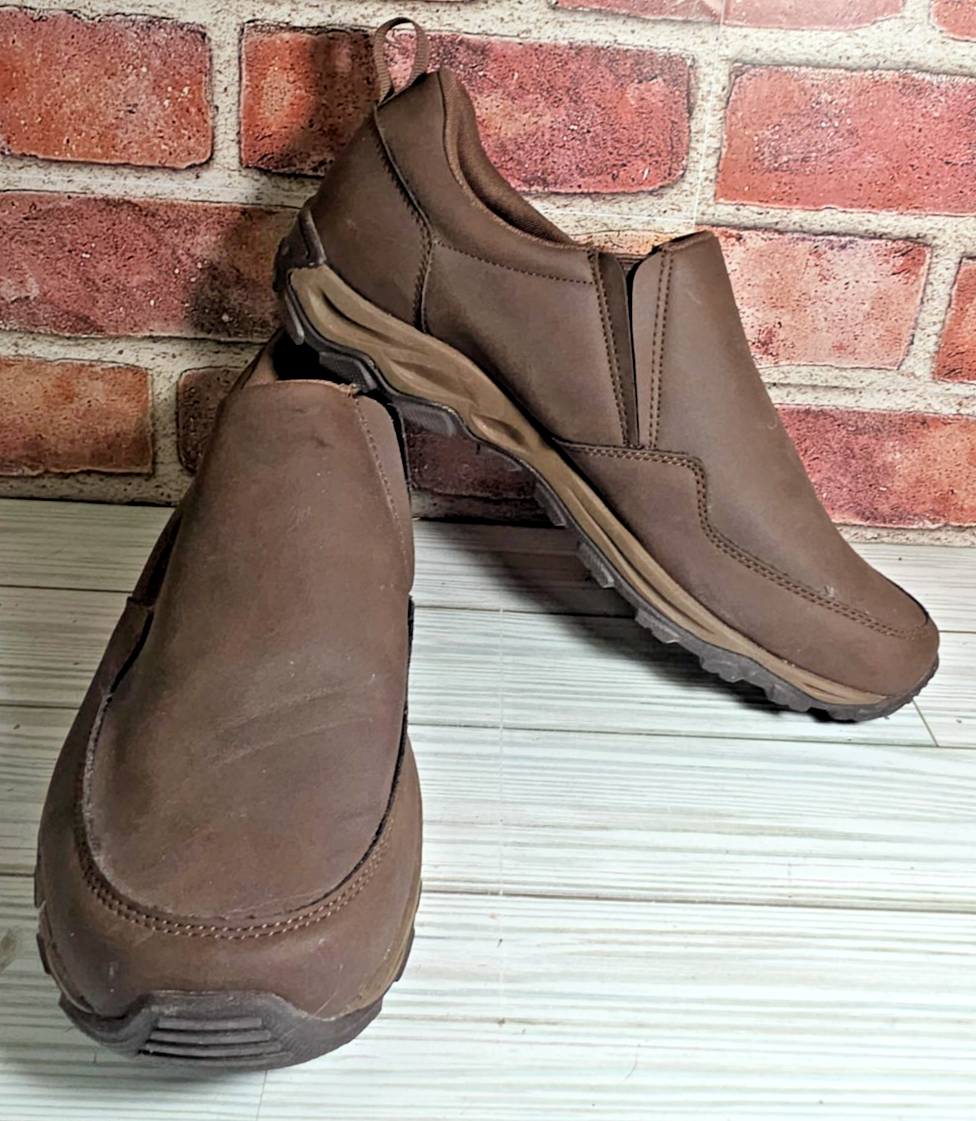 SCARPE SLIP ON MERRELL TERRA MARRONE DONNA 9 5 impermeabili outdoor pelle