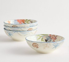 NEW Pottery Barn Enchanted Sea Stoneware Cereal Bowls - Set of 4