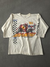 Vintage 80s Brainerd International Raceway Motorcycle Racing T-shirt L Camel
