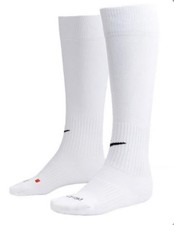 Nike Academy Soccer Knee High Socks 1pr Sz W10-13/M8-12 White SX4120-101 NEW