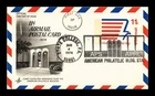 DR JIM STAMPS US FIRST DAY POSTAL CARD 11C AIR MAIL APS BUILDING STATE COLLEGE