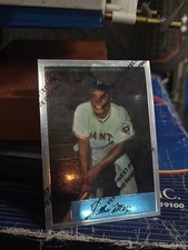1997 Topps Finest Chrome Willie Mays Commemorative Reprint #4 Giants