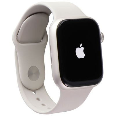 Apple Watch Series 9 GPS + LTE - 45mm Starlight Alu / Star Sp Band M/L (90%+)