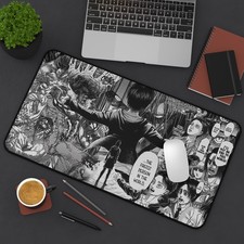 Attack On Titan Eren Yeager Anime Desk Mat, Anime Mouse Pad, Manga Panel, AOT