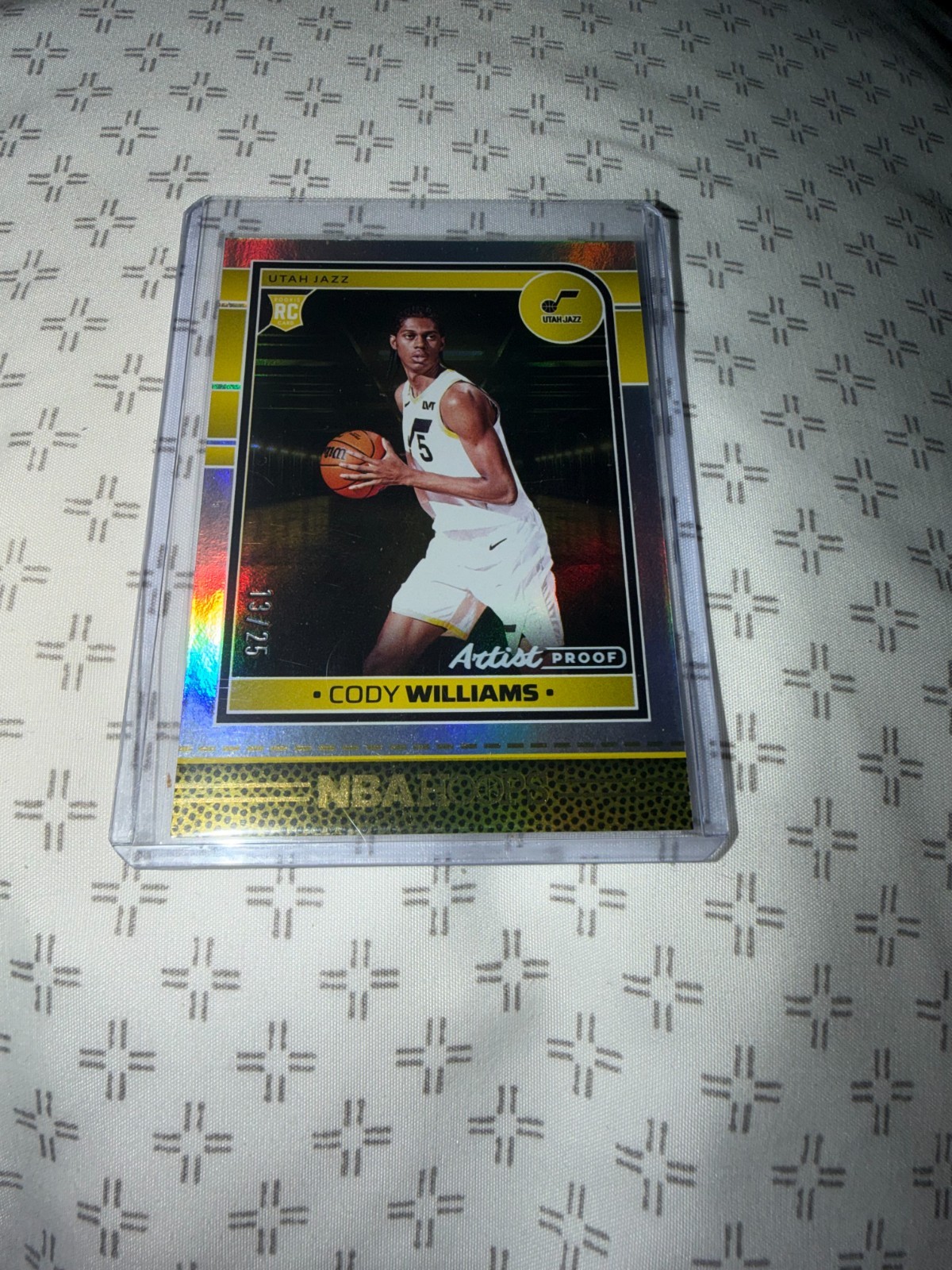 2024 Panini NBA Hoops Artist Proof Cody Williams Rookie #240 13/25