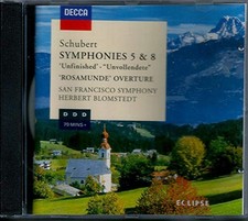 unbekannt - Schubert:Symphonies 5 8 - unbekannt CD H2VG The Cheap Fast Free